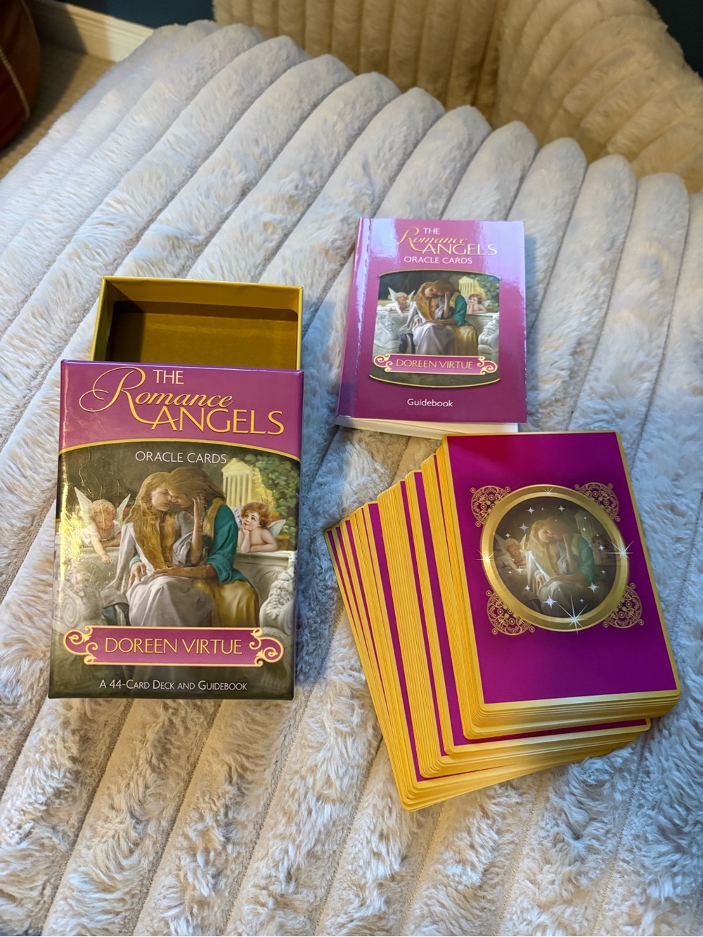 Doreen Virtue The Romance Angels Oracle Cards — Pink and Gold Deck
